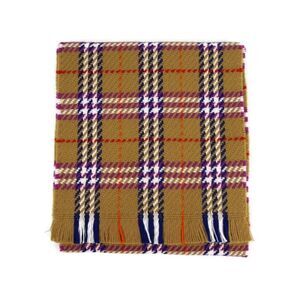 Burberry Women's Antique Multicolour Vintage Check Extra Fine Merino Wool Scarf